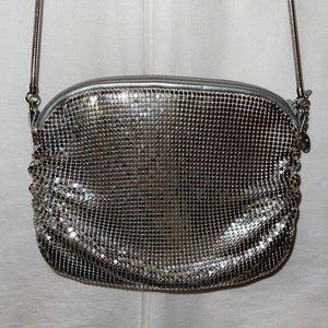 Vintage LaRegal Handmade Silver Chainmail Small Crossbody Purse
